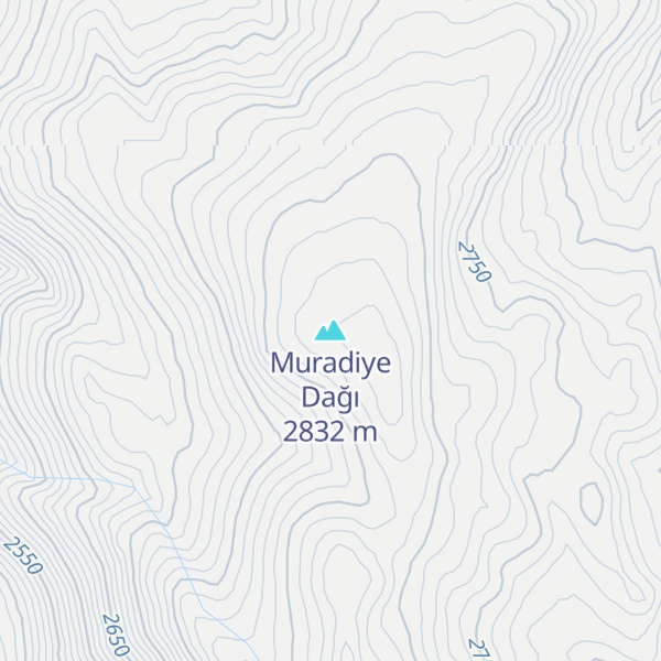 Map of Muradiye Dağı