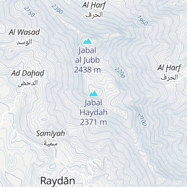 Map of Jabal Haydah