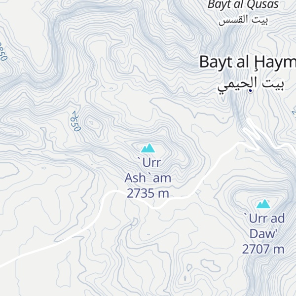 Map of `Urr Ash`am