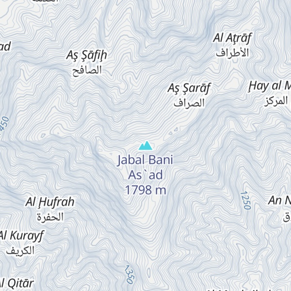 Map of Jabal Bani As`ad