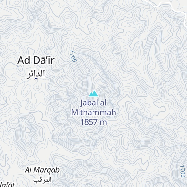 Map of Jabal al Mithammah
