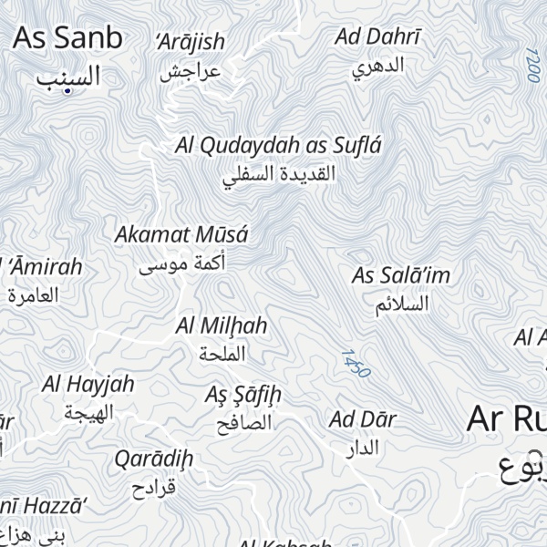 Map of Jabal al Kafir