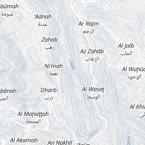 Map of Jabal an Nawbah