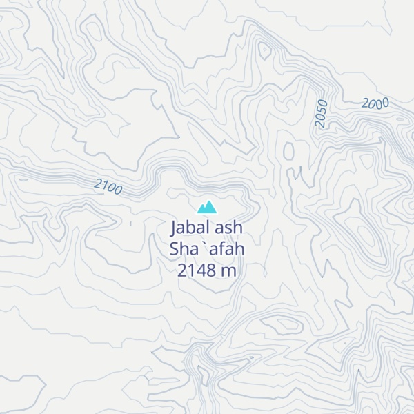 Map of Jabal ash Sha`afah