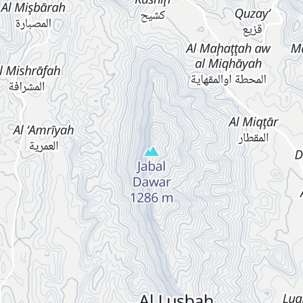 Map of Jabal Dawar