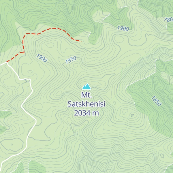 Map of Mt. Satskhenisi