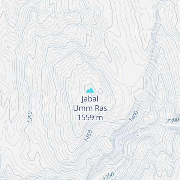 Map of Jabal Umm Ras