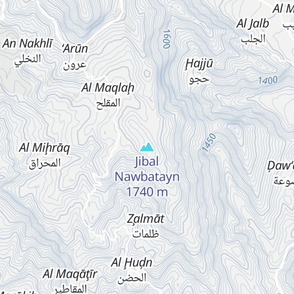 Map of Jibal Nawbatayn