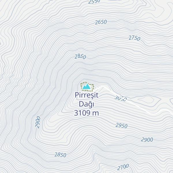 Map of Pirreşit Dağı