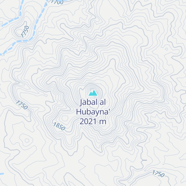 Map of Jabal al Hubayna'