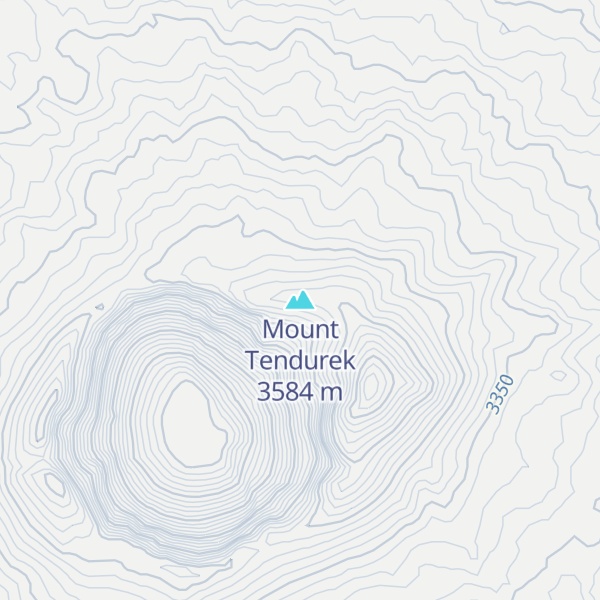 Map of Mount Tendurek