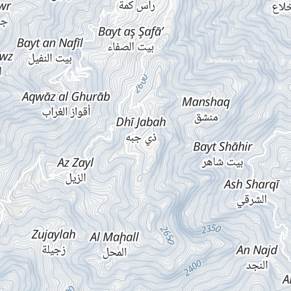 Map of Jabal Ja'ur