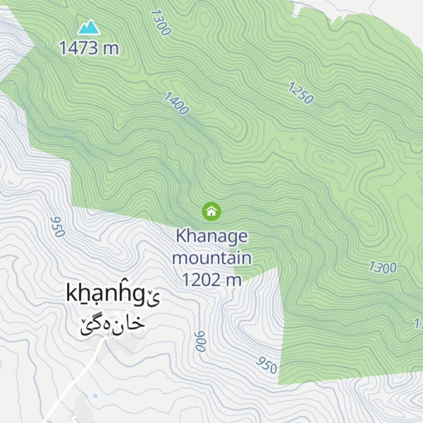 Map of Khanage mountain