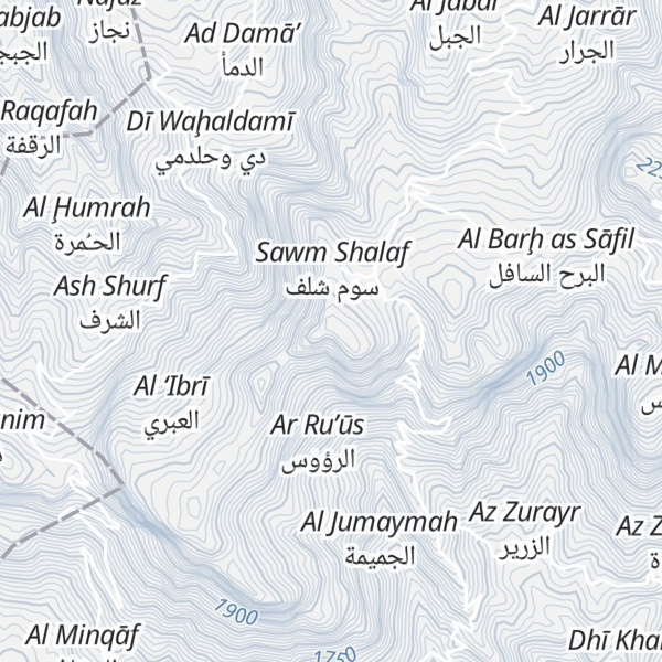 Map of Jabal Shalif
