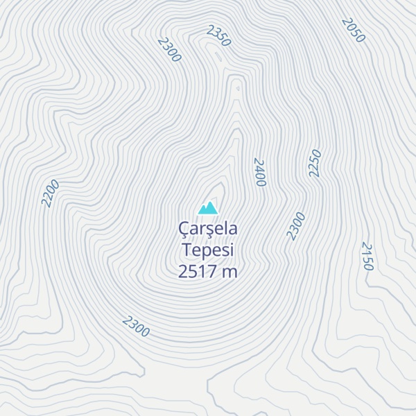 Map of Çarşela Tepesi