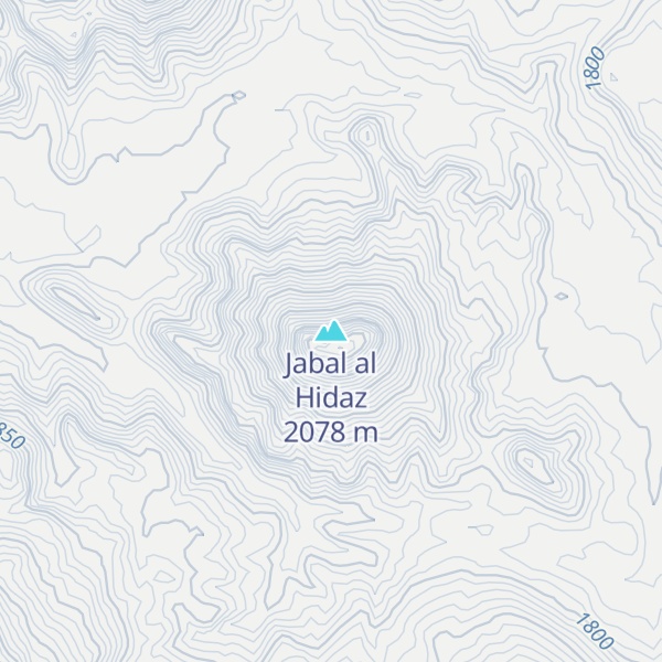 Map of Jabal al Hidaz