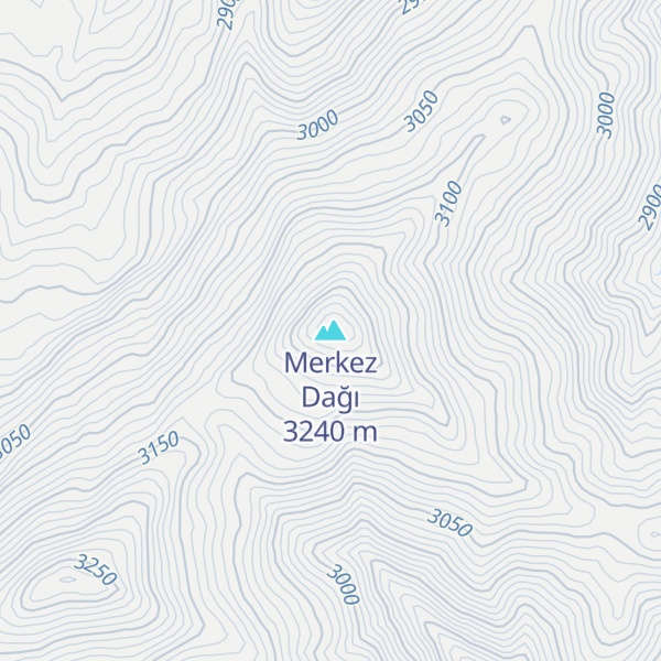 Map of Merkez Dağı