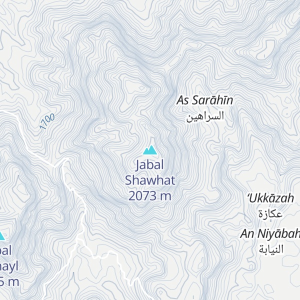 Map of Jabal Shawhat