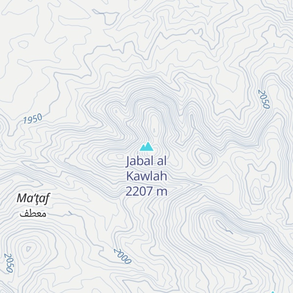 Map of Jabal al Kawlah