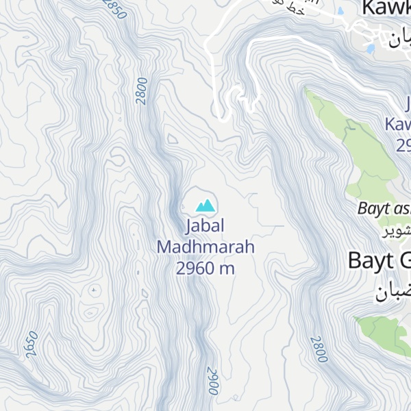Map of Jabal Madhmarah