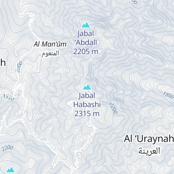 Map of Jabal Habashi