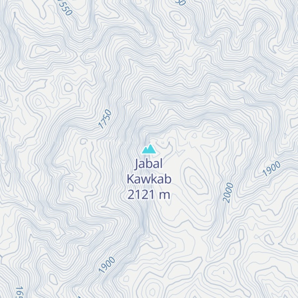 Map of Jabal Kawkab