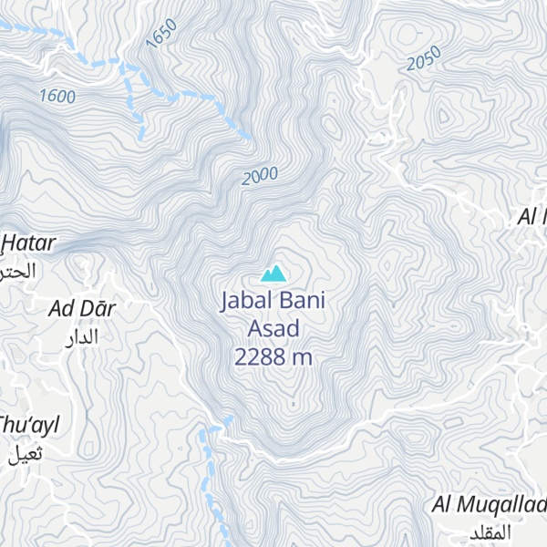 Map of Jabal Bani Asad