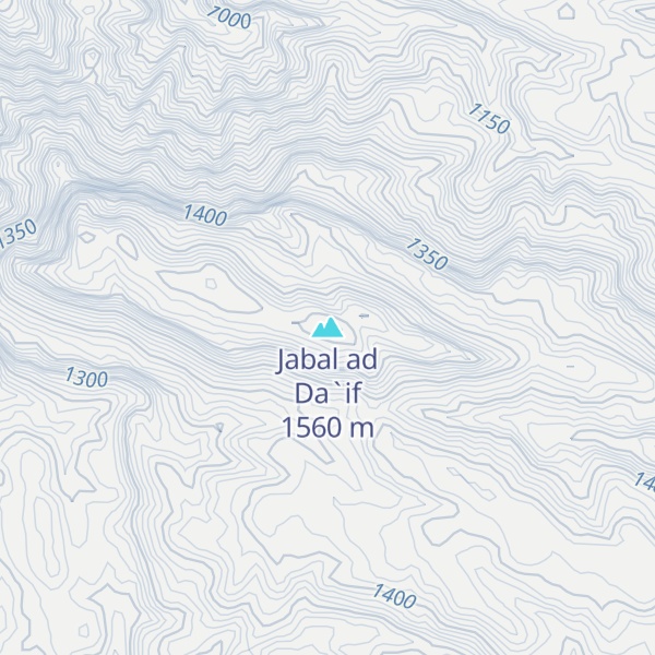 Map of Jabal ad Da`if