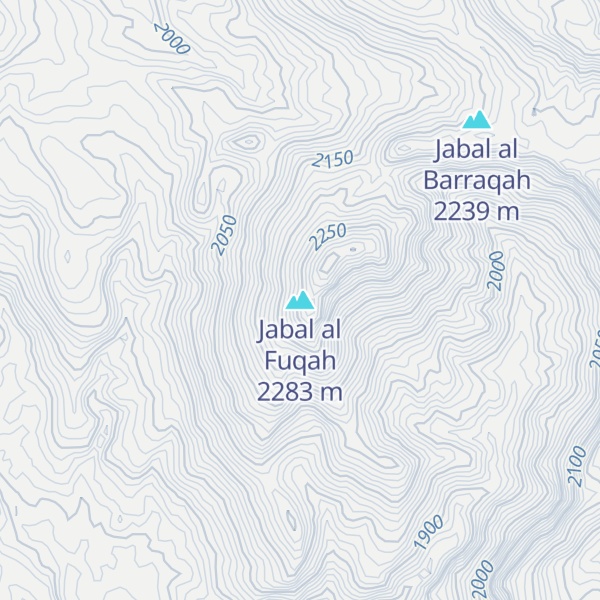 Map of Jabal al Fuqah