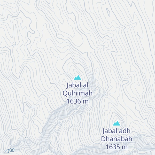 Map of Jabal al Qulhimah