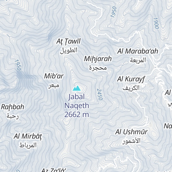 Map of Jabal Naqith