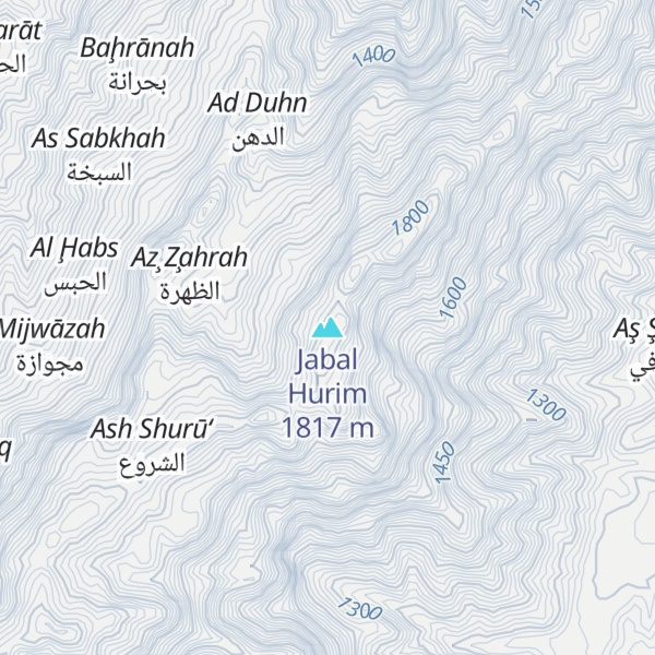 Map of Jabal Hurim