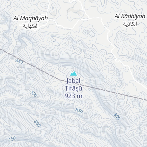 Map of Jabal Ţifāşū