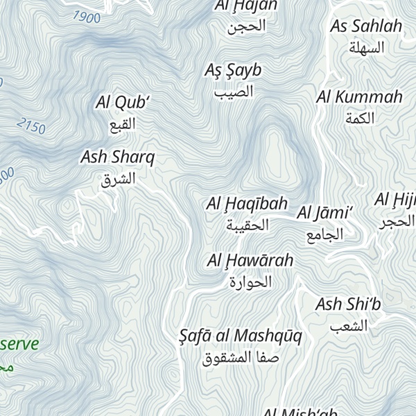 Map of Jabal Bani al Asad