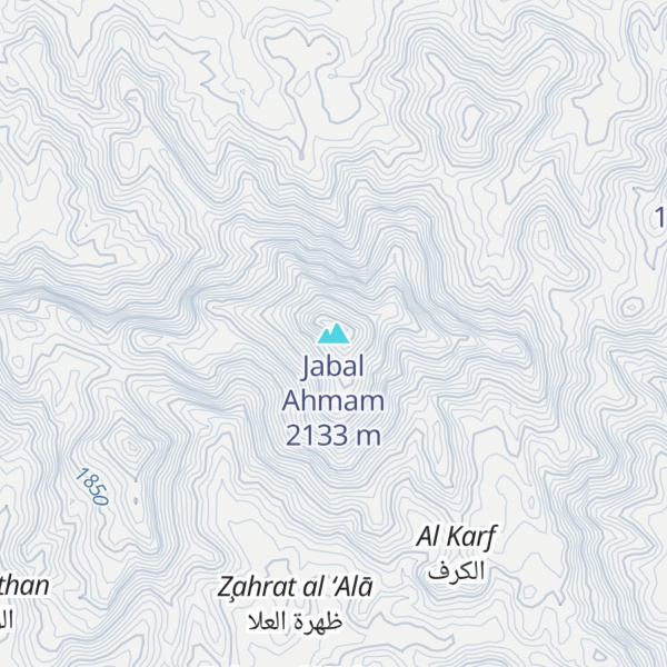 Map of Jabal Ahmam