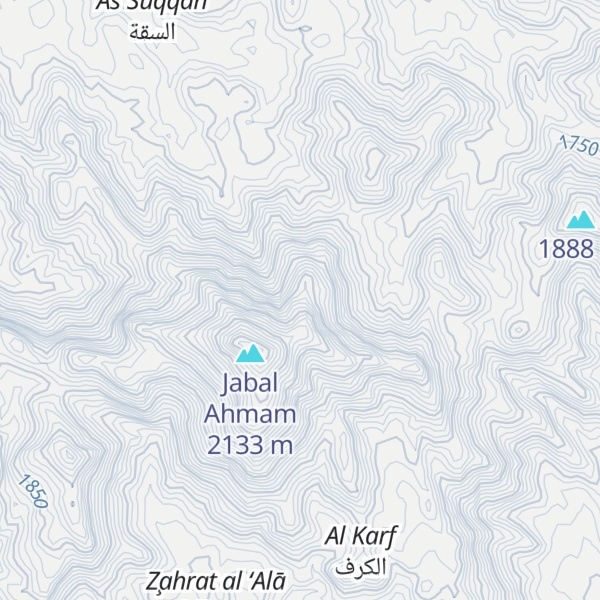 Map of Jabal Ahman