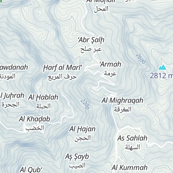 Map of Jabal Razih