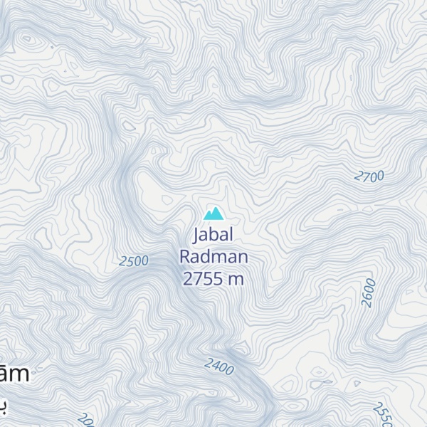 Map of Jabal Radman