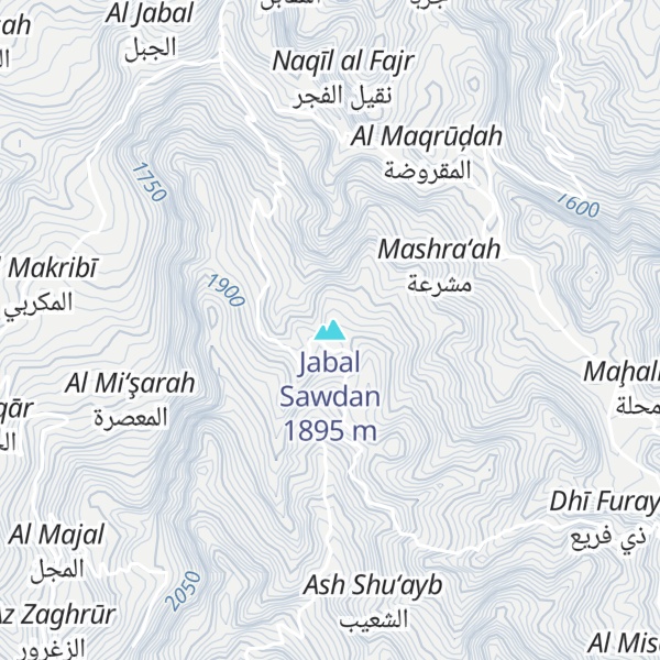 Map of Jabal Sawdan