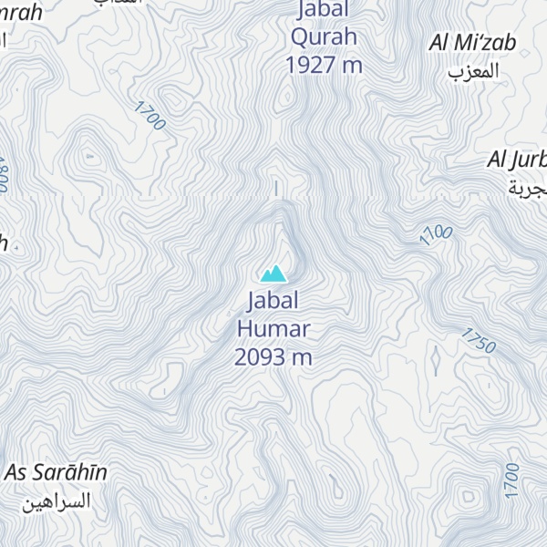Map of Jabal Humar
