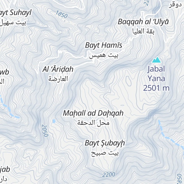Map of Jabal al Laah