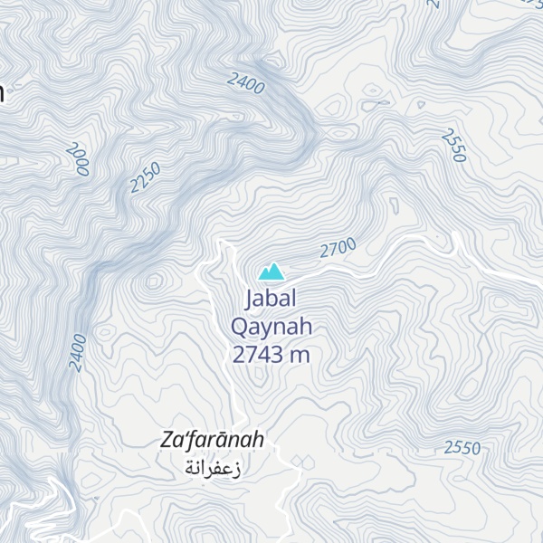 Map of Jabal Qaynah