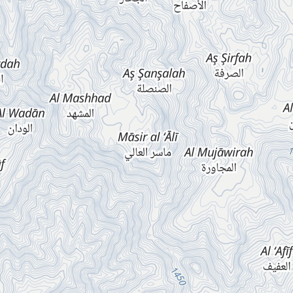 Map of Jabal al Haddah Bani Abd Allah