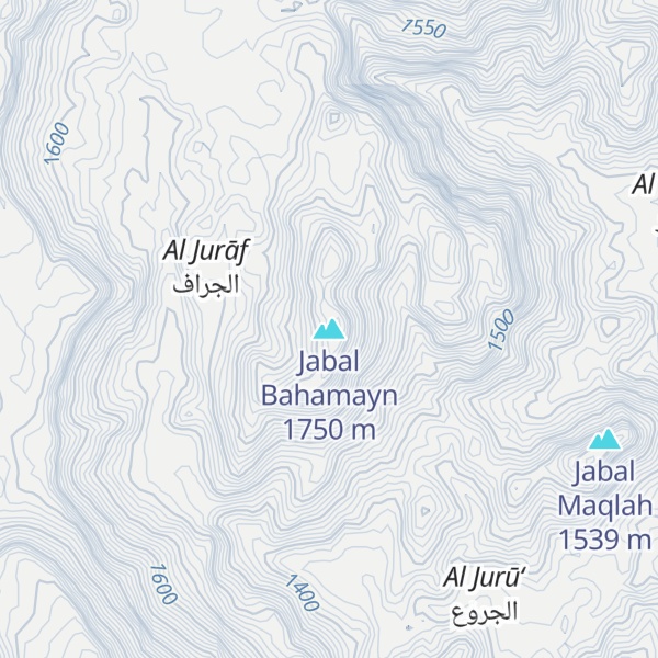 Map of Jabal Bahamayn
