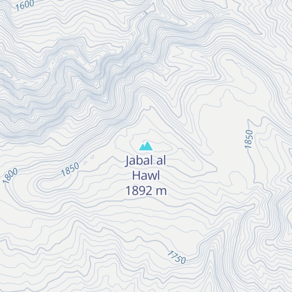 Map of Jabal al Hawl