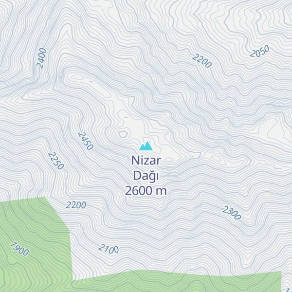 Map of Nizar Dağı