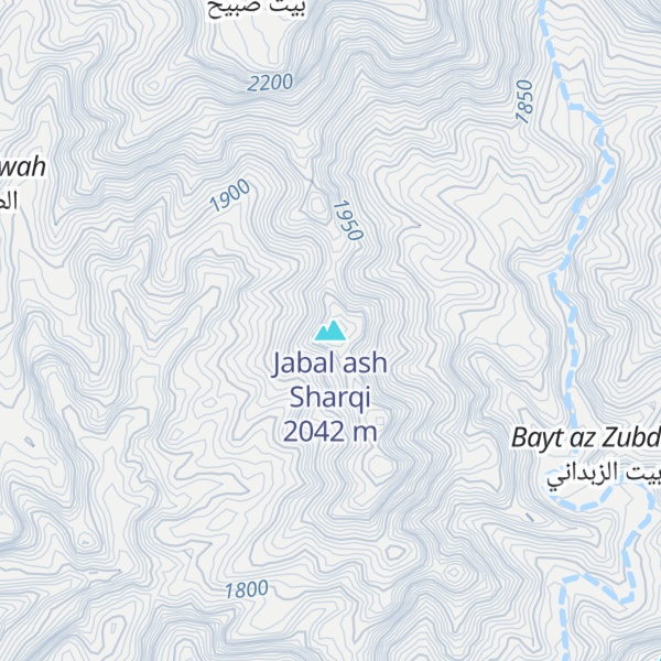 Map of Jabal ash Sharqi