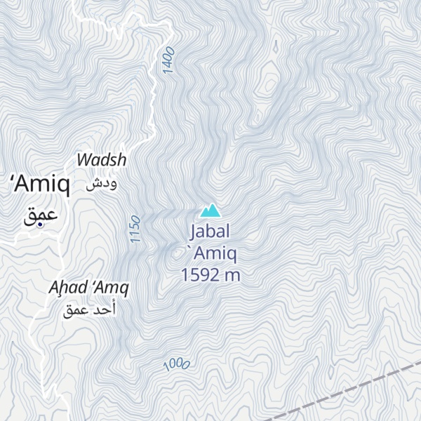 Map of Jabal `Amiq