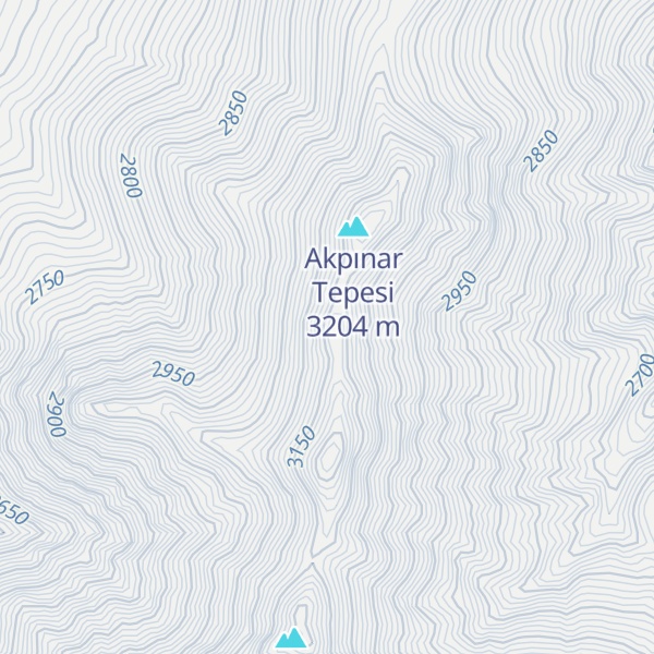 Map of Zor Dağ