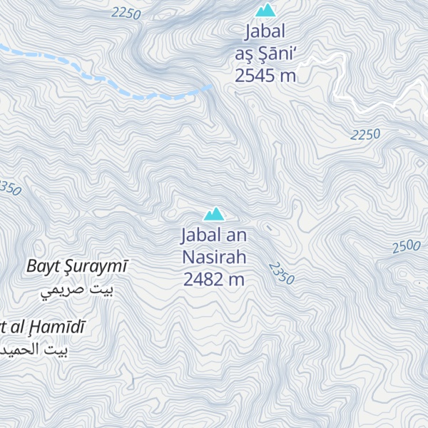 Map of Jabal an Nasirah